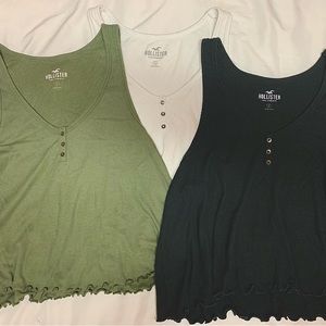 Hollister flowy tank top set
